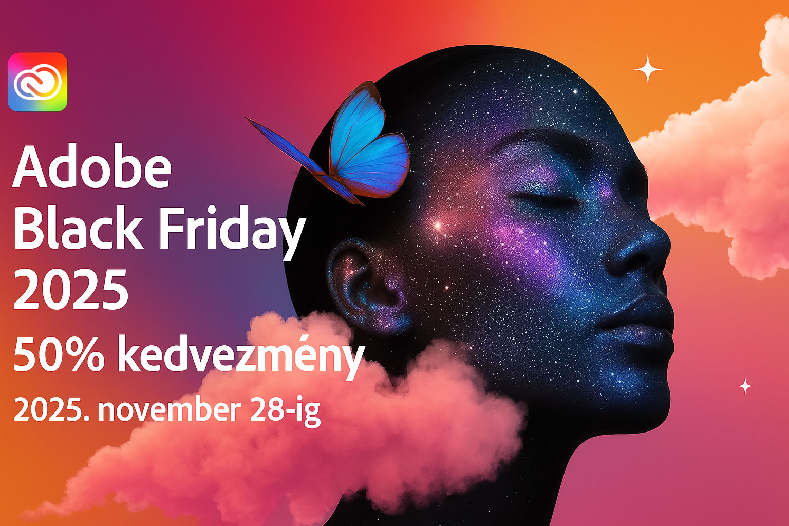 Adobe Black Friday 2025 – Szerezd meg a Creative Cloud Pro-t 50% kedvezménnyel!